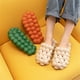 thumbnail image 3 of Zapatillas antideslizantes de secado rápido Suela gruesa Sandalias suaves de baño Mujer Multicolor Inicio Antideslizante Sandalias Zapatos Verde 39-40 1 par Kenally HA008973-09, 3 of 6