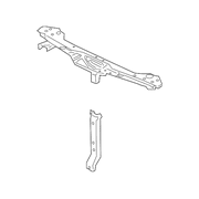 Genuine OE Mitsubishi Upper Tie Bar - 5256A382 Fits select: 2004-2012 MITSUBISHI GALANT