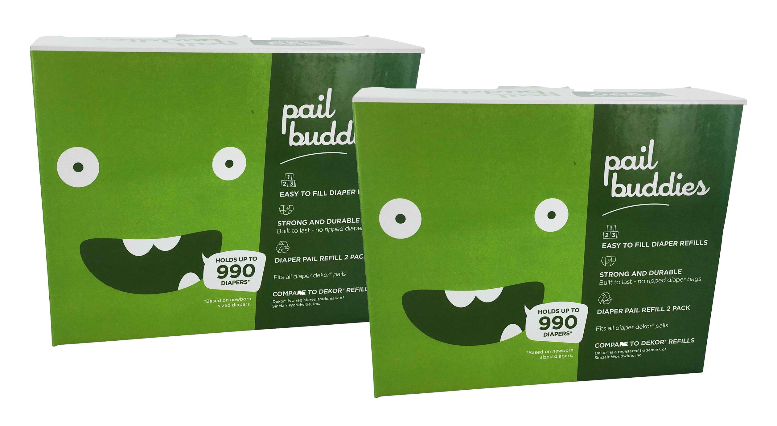 6 Pack Pail Buddies Diaper Pail Refills For Diaper Dekor Classic Diaper Pails Each Refill Can Hold Up to 990 Diapers Fits All Diaper Dekor Classic Diaper Pails