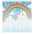 thumbnail image 3 of Ambesonne Cloud Shower Curtain, Colorful Rainbow Arc, 69"Wx75"L, Multicolor, 3 of 3