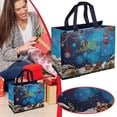 thumbnail image 2 of Christmas Reusable Gift Tote, Large Christmas Gift Bag with Handle, Festive Non‑Woven Shopping Bag, Holiday Carry‑Handle Gift Sack, Present‑Holding Carrier, Decorative Holiday Accessory, 2 of 5