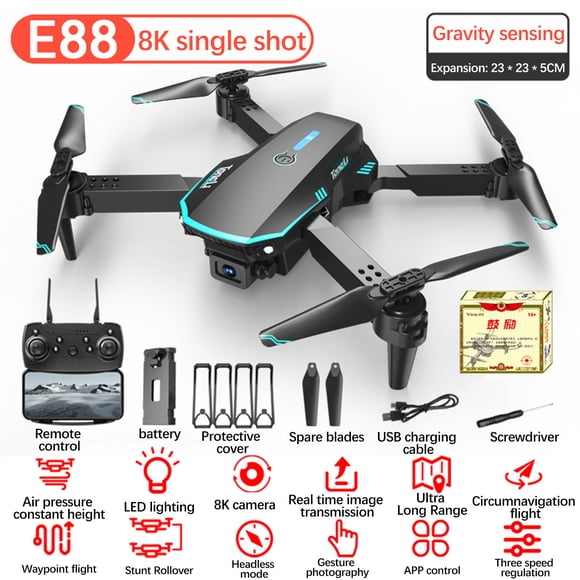 Amzcrzy Electrónica para hombres Organizador de electrónica Cámara digital Drone con cámara HD profesional 8K, dron plegable de largo alcance y control remoto. Accesorios para juegos Gadgets para hom