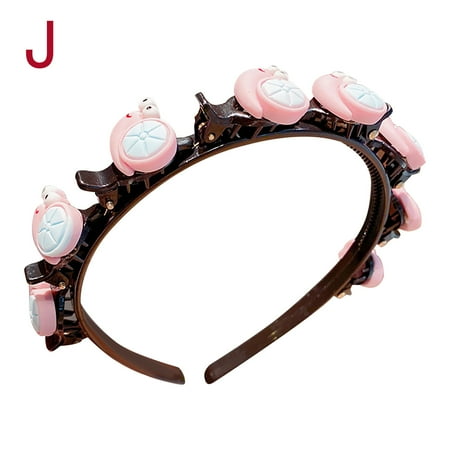 

YWDJ Toddler Girls Multiple Colors Cartoons Pattern Band Kids Hair Accessories Pink 均码
