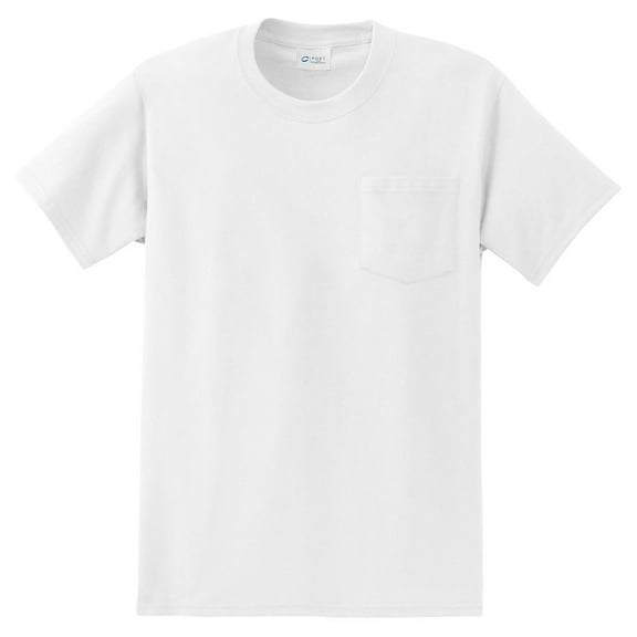 Port Company Essential T-Shirt with Pocket White 4XL.