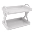 thumbnail image 2 of Wall Storage Rack, Simple Style Strong Bearing Capacity Space Saving Drain Hole Multipurpose Wall Mounted Shelf  for Kitchen White,Gray, 2 of 8
