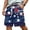 Navy, variant on CIENVNSTG Men's Patriotic USA Flag Print Shorts Drawstring Elastic Waist Casual Shorts for Independence Day Party Blue L