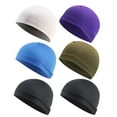 thumbnail image 2 of Mdesiwst 1Pc/6Pcs Outdoor Cycling Skull Hat Solid Color/Camouflage Sports Hat Sweat Wicking Running Caps Women Men Bicycle Helmet Liner Cycling Accessories, 2 of 7