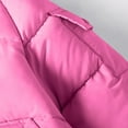 thumbnail image 6 of BRGZLK Kids Winter Parka Boys Girls Cute Solid Color Thickened Mid-Length Puffer Jacket Long Sleeved Warm Hooded Outwear Coat with Pockets Hot Pink 5-6 Years, 6 of 6