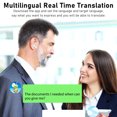 thumbnail image 3 of Language Translator Earbuds, Bluetooth5.3 Wirelesss Wearable Real Time Two Way Translator Device for 144 Languages Online Translation with APP and Power Display for IOS, 3 of 7