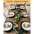 thumbnail image 4 of 15 Inch Round Placemats Set of 4, Black Christmas Snowman Non Slip Heat Insulation PP Table Mats, Xmas Truck Tree Snowflake Washable Place Mats for Kitchen Dining Party Table Decor, 4 of 7