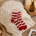 thumbnail image 2 of Women Christmas Crew Socks 6‑Pairs Set, Cable Knit Warm Winter Festive Socks with Storage Bag, Assorted Xmas Patterns, 2 of 5