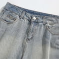 thumbnail image 6 of Yaoyar Mens Vintage Straight Jean Shorts Washed Short Pants with Pockets Comfy Casual Streetwear Summer Denim Shorts, 6 of 7