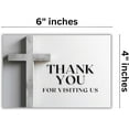 thumbnail image 3 of Lashicorn Church Visitor Cards to fill out Welcome Prayer Request  50 pk 4 x 6 Postcards Pack Bulk Thank You For Visiting Pew Tracts Soul Winning Cross and Bible, 3 of 5