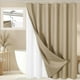 thumbnail image 1 of Juego de cortinas de ducha Craidlela 3 en 1, diseño de gofres beige, 180 x 180 cm, 1 of 7