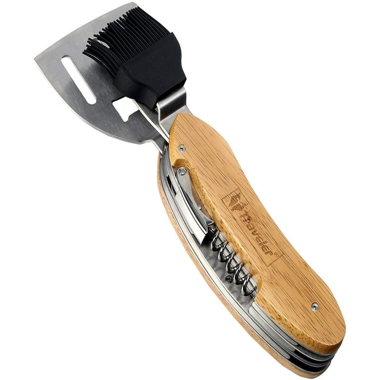 GRILLART Grill Brush and Scraper with Deluxe Handle -Safe