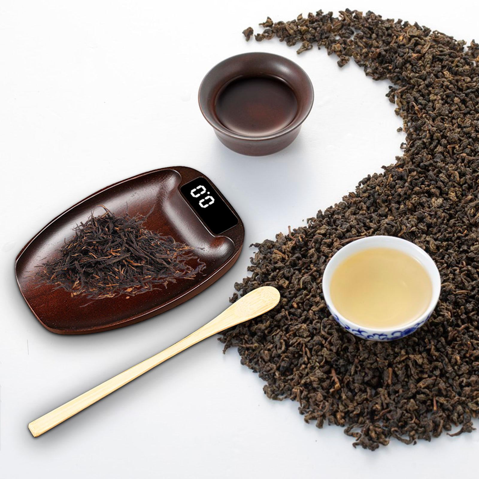 Fiocias Electronic Tea Scale Kitchen Scale Digital Scale Jewelry Scale Multiuse Weighing dark brown