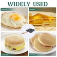 thumbnail image 3 of MasteelfCA 1pc Universal Induction Furnace Gas Four Hole Fried Egg Non-stick Pan Egg Cooker (Black), 3 of 7