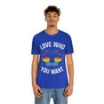 thumbnail image 4 of Love Who You Want Gay Pride LGBTQ+ Elephant Rainbow Hearts S-3XL, 4 of 8