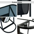 thumbnail image 4 of Glass Oval Small Side Tables Living Room Small Space With Magazines Organizer Storage Space, 4 of 6