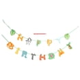 thumbnail image 2 of Banner de feliz cumpleaños, banner de feliz cumpleaños de safari, banner de safari, banner de cumpleaños de jungla, rendimiento lleno de energía, 2 of 14