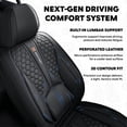 thumbnail image 4 of Fit for Toyota Yaris 2015 Full Set Seat Covers Leather Upholstery Water Resistant Precision Fit Padded Support Seat Belt Compatible, Only 4 Door, 4 of 10