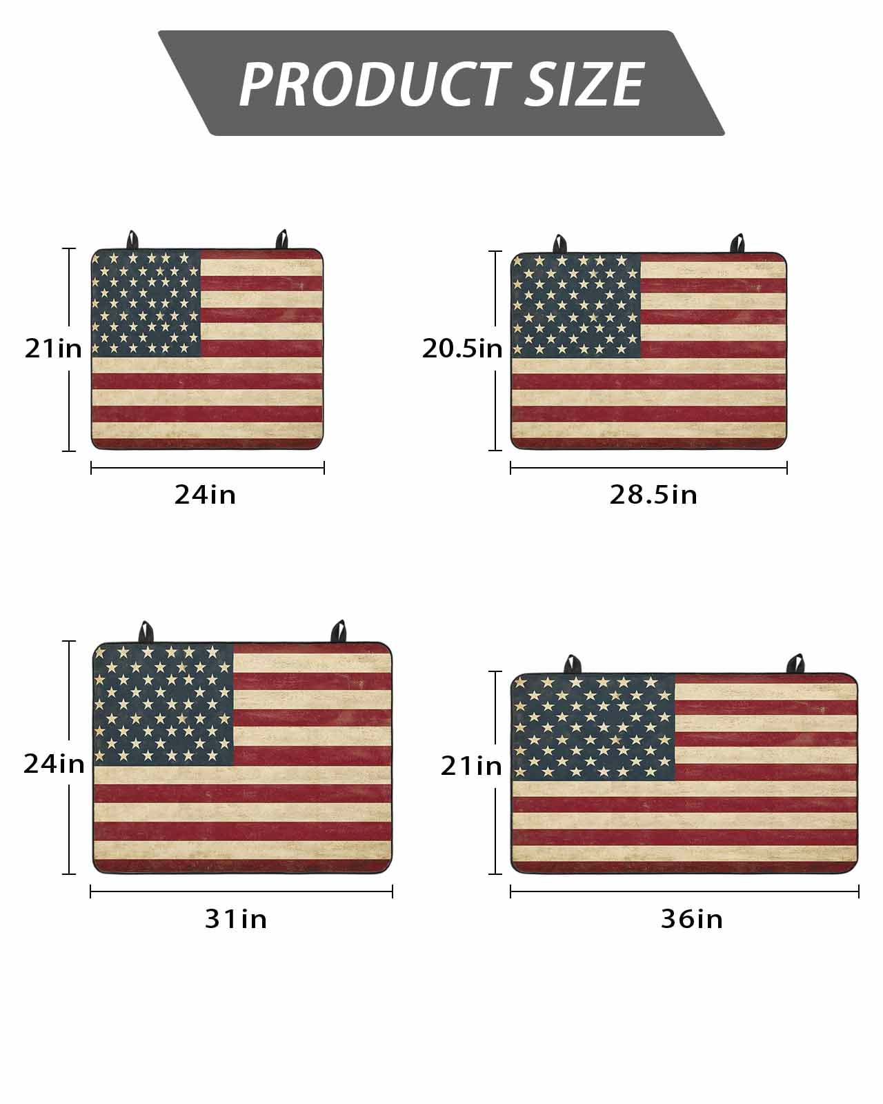 Stove Top Covers for Electric Stove, American Flag Glass Stovetop Cover Protector, Vintage Red BlueUSA Flag Induction Cooktop Protector Oven Mat for Kitchen Countertop 24"x21"