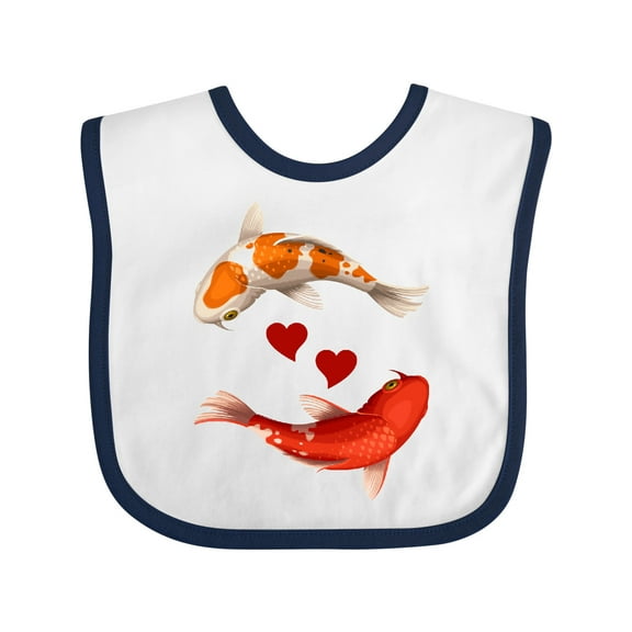 Inktastic Koi Carp Fish Japanese Boys or Girls Baby Bib