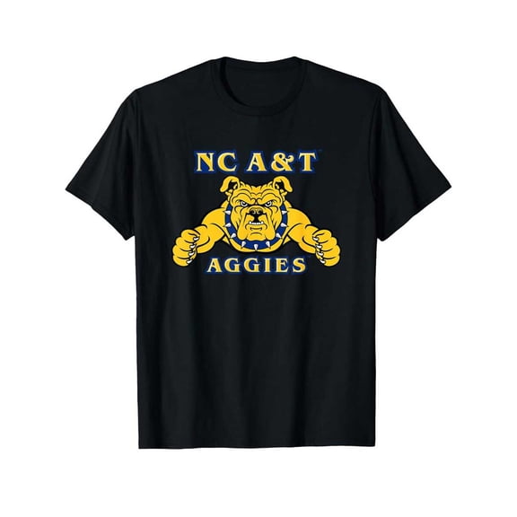 North Carolina A&T Aggies Icon T-Shirt Cotton Fun Design DIYMen's Soft Breathable Summer And Winter Comfortable Casual Sports Halloween And Christmas Gifts,100% Pure Cotton Short Sleeved Shirt, Essen