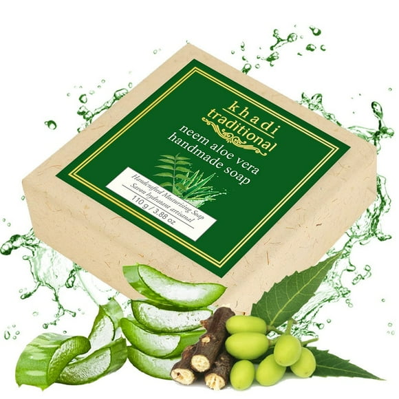 Khadi Traditional Neem and Aloe Vera Handmade Soap