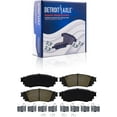 thumbnail image 6 of Detroit Axle - 8pc Brake Kit for Toyota Avalon Camry RAV4 C-HR Venza Corolla Cross Lexus ES250 ES300h ES350 UX200 UX250h, Slotted Brake Rotors Ceramic Brake Pads: 12.01" inch Front 11.06" inch Rear, 6 of 8