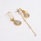 thumbnail image 5 of Pendientes asimétricos de moda con forma de gota de cristal y perla, joyería decorativa para mujeres y niñas., 5 of 5