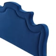 thumbnail image 3 of Headboard, Full Queen Size, Blue Navy, Velvet, Modern Contemporary Mid-Century French Country, Mid Century Bedroom Master Guest Suite Room, 3 of 9