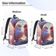 thumbnail image 2 of Disketp Heart Sky Bird Couple Mochila de Lona Estampada, Mochila Escolar de Viaje Ligera para Estudiantes y Portátil-Medium, 2 of 5