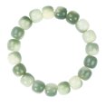 thumbnail image 1 of Pulsera de abalorios verdes naturales de raíz de Bodhi de 12 mm para mujer, 1 of 2