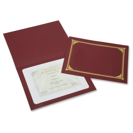 Baby Birth Certificate Holder - SKILCRAFT Linen Gold Foil Certificate Holder - A4 - 8 17/64