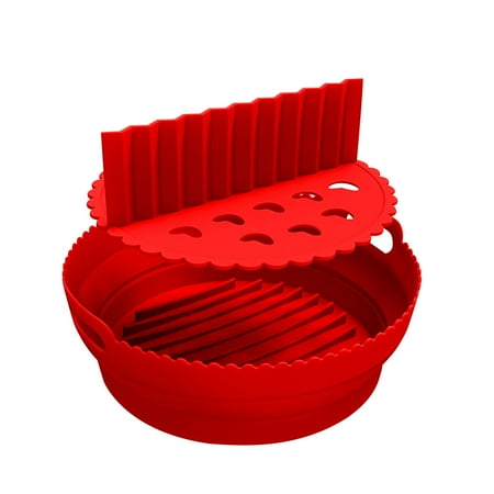 

XIAOFFENN Foldable Fryer Silicone Pot No More Cleaning Basket After Using The Fryer -[8.5inch]