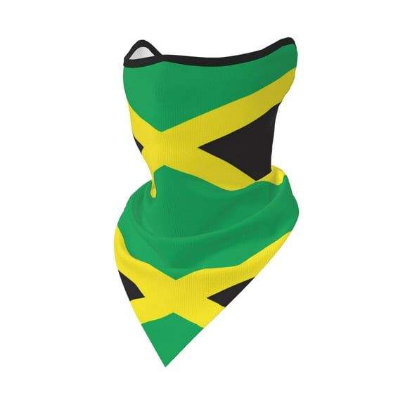 Jamaica National Country Flag Bandanas Headband Quick Dry Protection Windproof Multifunctional Print Balaclava