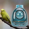 thumbnail image 5 of Bird Backpack Carrier Birdcages Visible Adjustable Breathable Perch Lightweight Cage Backpack Carrier Travel Bag for Travel Hiking , Light blue, 5 of 8