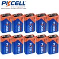 thumbnail image 1 of PKCELL Piles Alcalines 9V 6LR61 Piles Jetables pour Détecteur de Fumée (10 Unités), 1 of 6