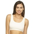 thumbnail image 2 of Felina | Organic Cotton Stretch Bralette | 2-Pack (Daffodil Cloud, X-Large), 2 of 3