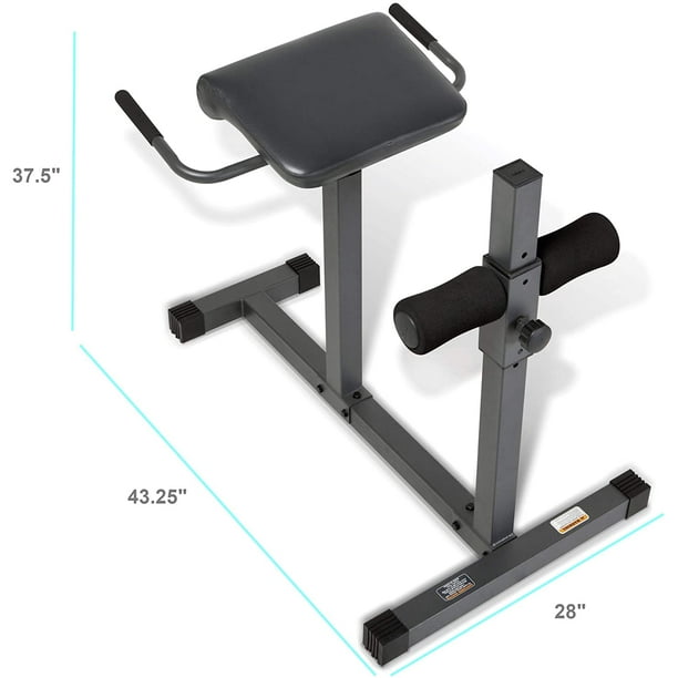 Marcy Adjustable Hyperextension Roman Chair Exercise Hyper Bench JD 3.1