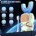 thumbnail image 2 of Cepillo de dientes eléctrico Rexcodar ultrasónico en forma de U para niños de 6 a 12 años, 2 of 7