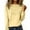 32#Yellow, variant on Women's Casual Sweaters,Lace Up Tops,Long Sleeve Round Neck Pullover Tops for Lightweight Wear 2026 Yellow 2XL