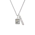 thumbnail image 2 of Delight Jewelry Two-tone Shadow Box ''Faith'' with Cross Silvertone Live the Life You Have Imagined Bar Charm Necklace, 23", 2 of 4