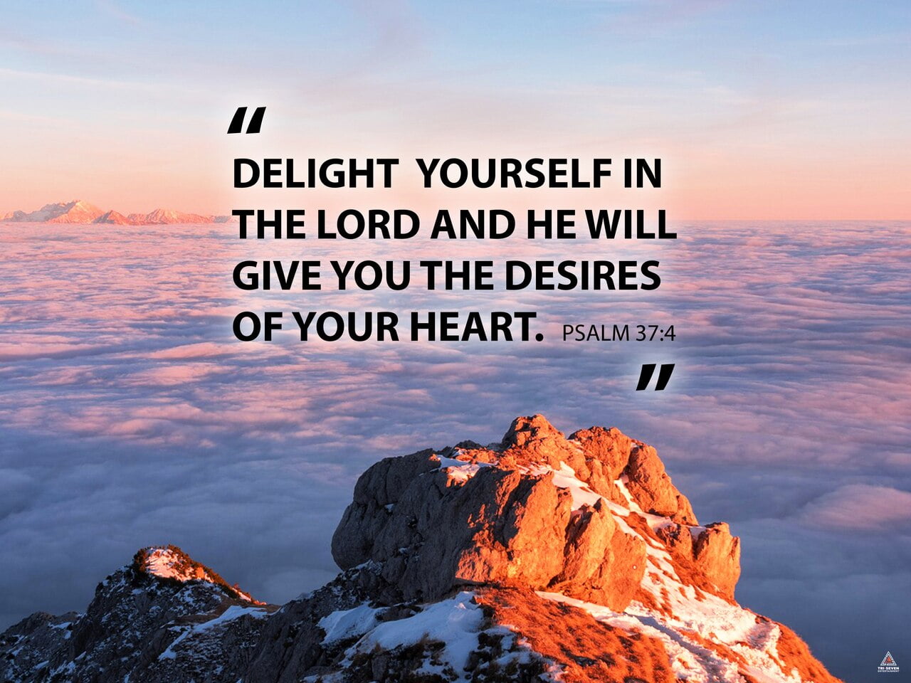 Psalm 37 4 Poster Delight Yourself In The Lord Bible Verse Quote Wall 