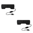 thumbnail image 4 of crativent ZYElroy Portable Mini USB Stereo Speaker Notebook Laptop Computer PC Screen Clip-on Music Player Black 2Set, 4 of 6