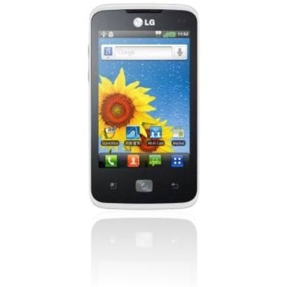 LG Optimus Hub E510 512 MB Smartphone, 3.5" LCD480 x 320, 512 MB RAM, Android 2.3 Gingerbread, 3G, White