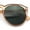Peach - Green, variant on Hipster Keyhole Round Horn Rim Plastic Nostalgic Retro Sunglasses Tortoise - Brown