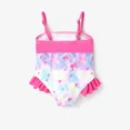thumbnail image 2 of Barbie Toddler Girls Tankinis Roseo Bow Tie Spaghetti Strap Ruffled One Piece Swimwear Sizes 2-5 Years, 2 of 7