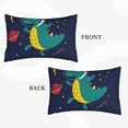 thumbnail image 4 of Fotbe Dinosau Space Explorer Pillow Cases - Envelope Closure - Luxury, Extra Soft, Cooling Pillow Covers - Wrinkle, Fade, Stain Resistant-20"x30", 4 of 9